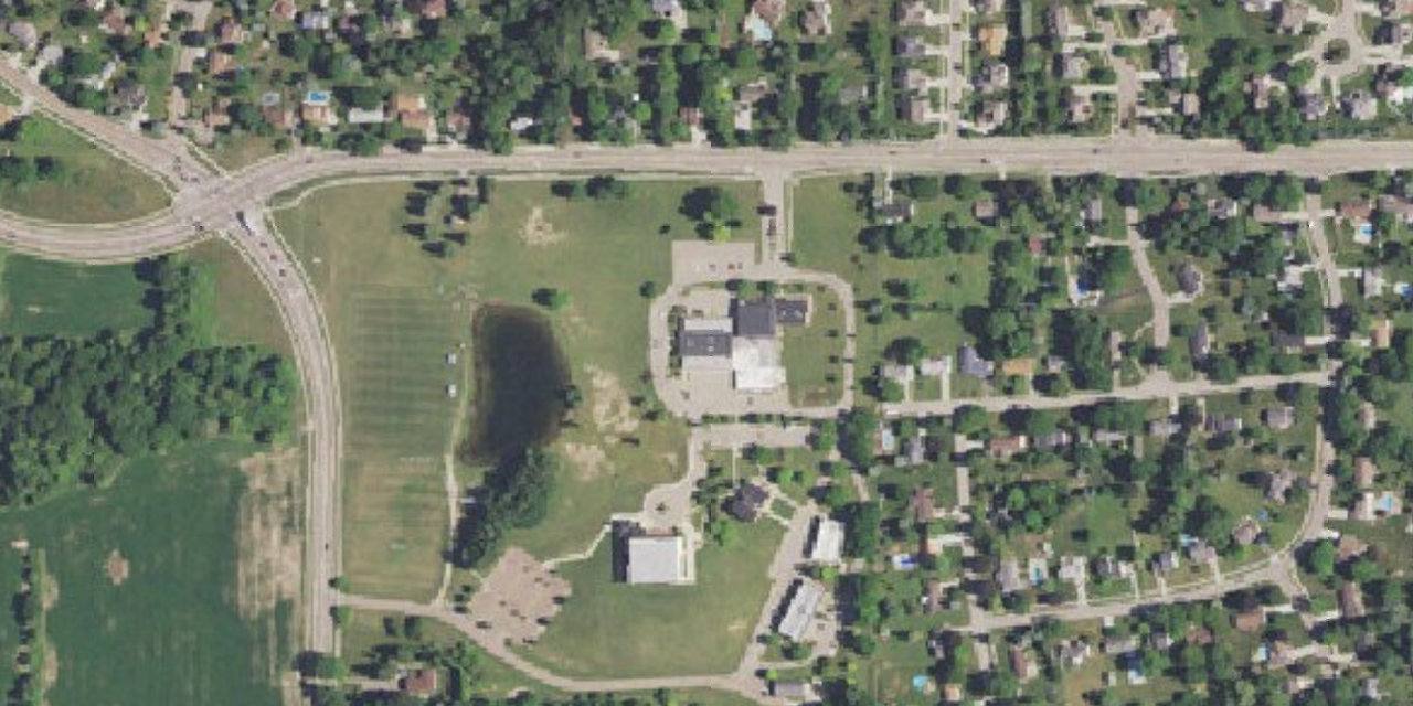 Aerial view of Great Lakes Christian College