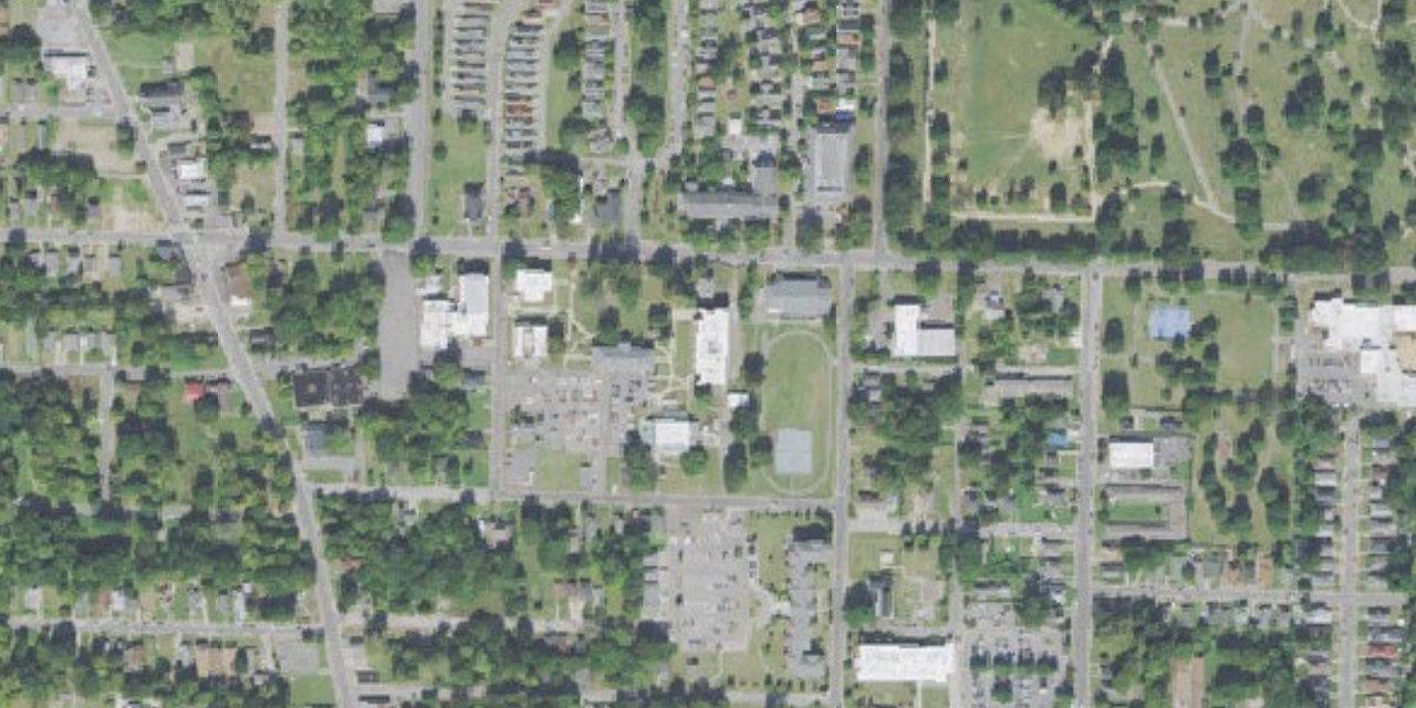 Vista aérea de Le Moyne-Owen College